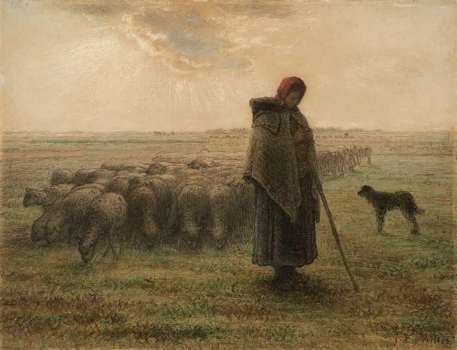 Shepherdess and Her Flock